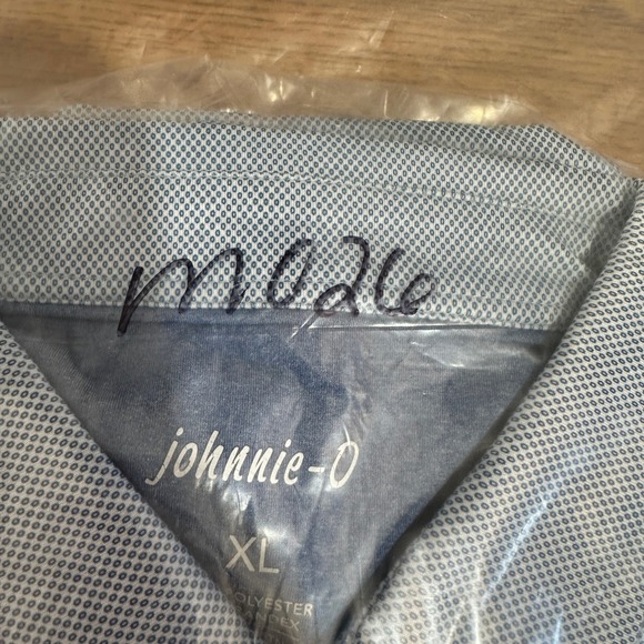 johnnie-O Poe Polo Shirt Golf Lake Blue Performance Lightweight Sports Mens XL - Picture 8 of 8